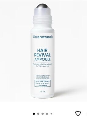 Orrenaturals Hair Revival Ampoule, Hair Growth Serum Roll on